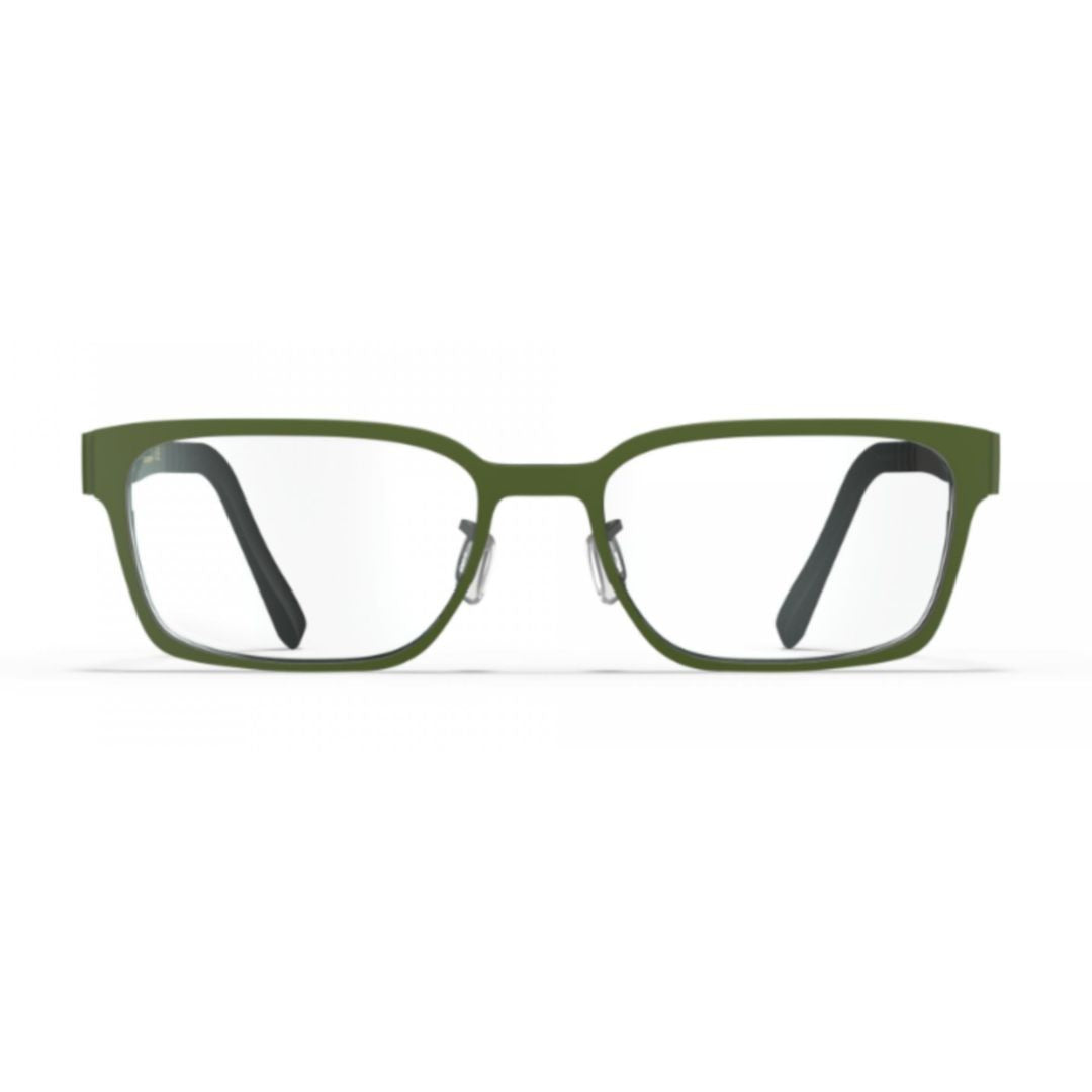 Blackfin Bf1059 Mayne Rectangular Beta Titanium Eyeglasses With Matte Olive Finish