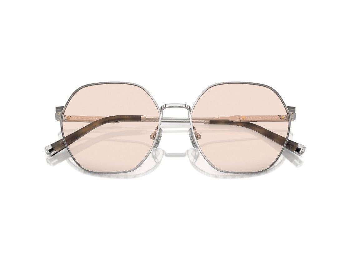 Brunello Cucinelli Pink 0Bc1001t Titanium Oversized Geometric Sunglasses
