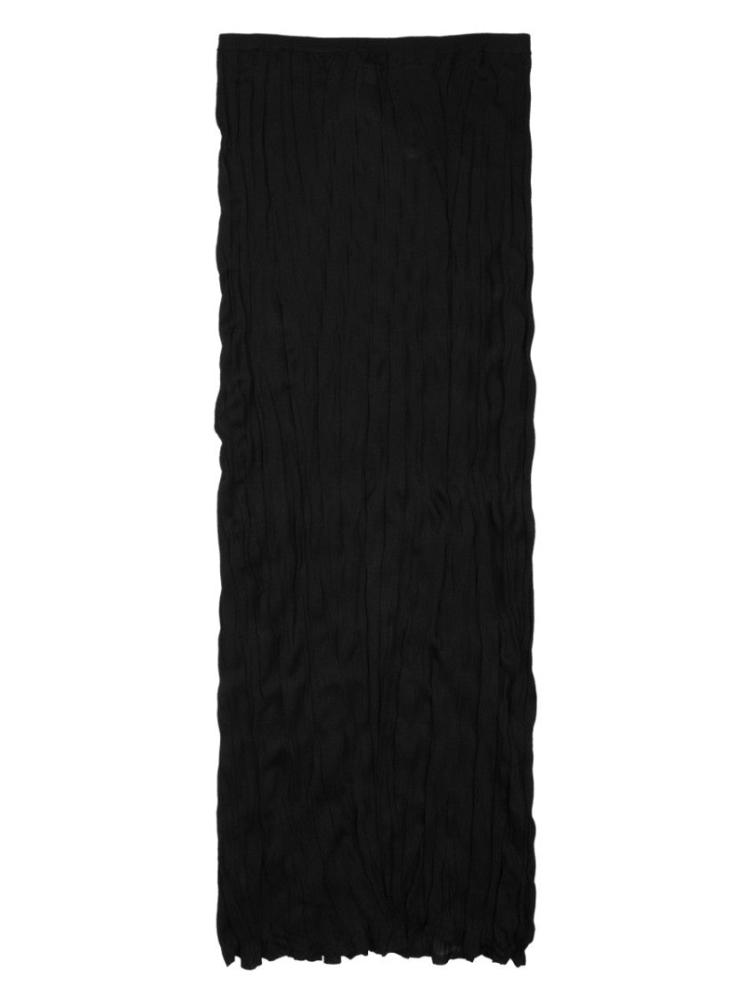 Totême Textured Midi Skirt With Wavy Hemline