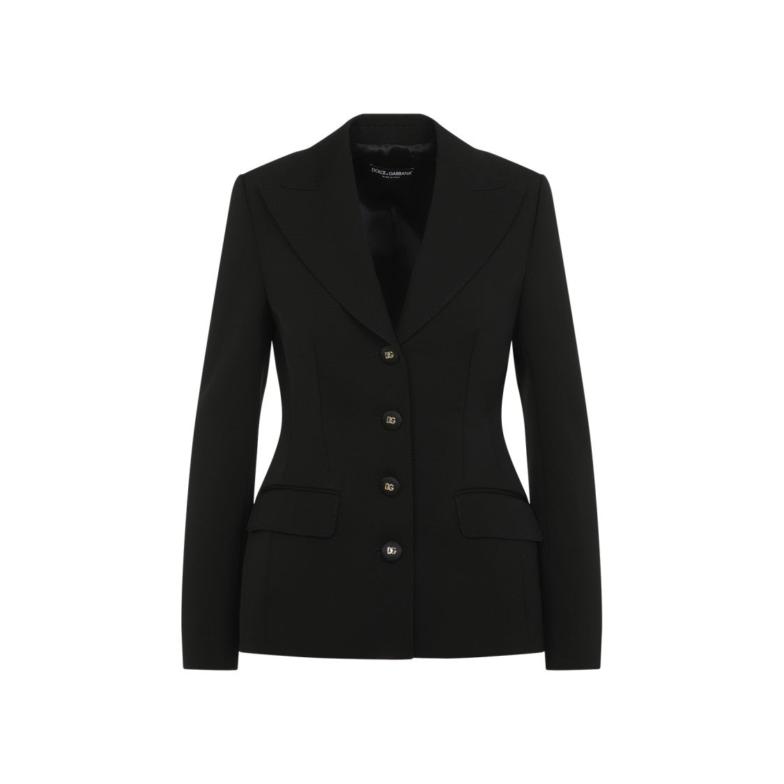 Dolce & Gabbana Tailored Black Blazer With Notched Lapel