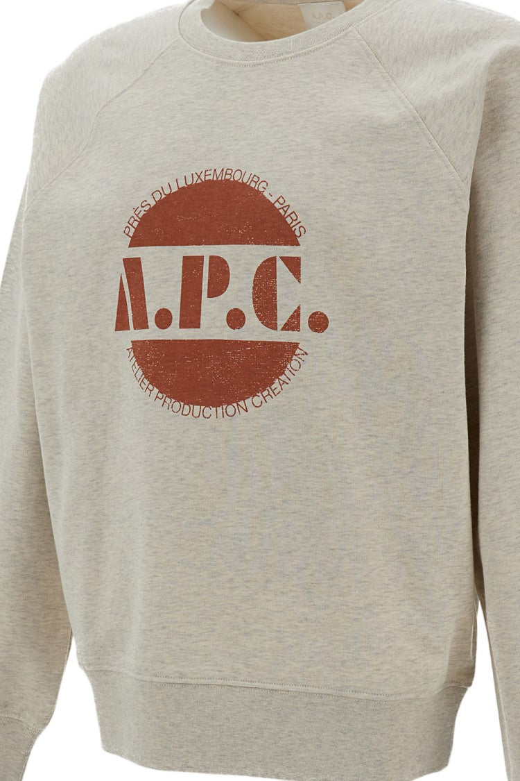 A.P.C. Beige Luis Cotton Sweatshirt