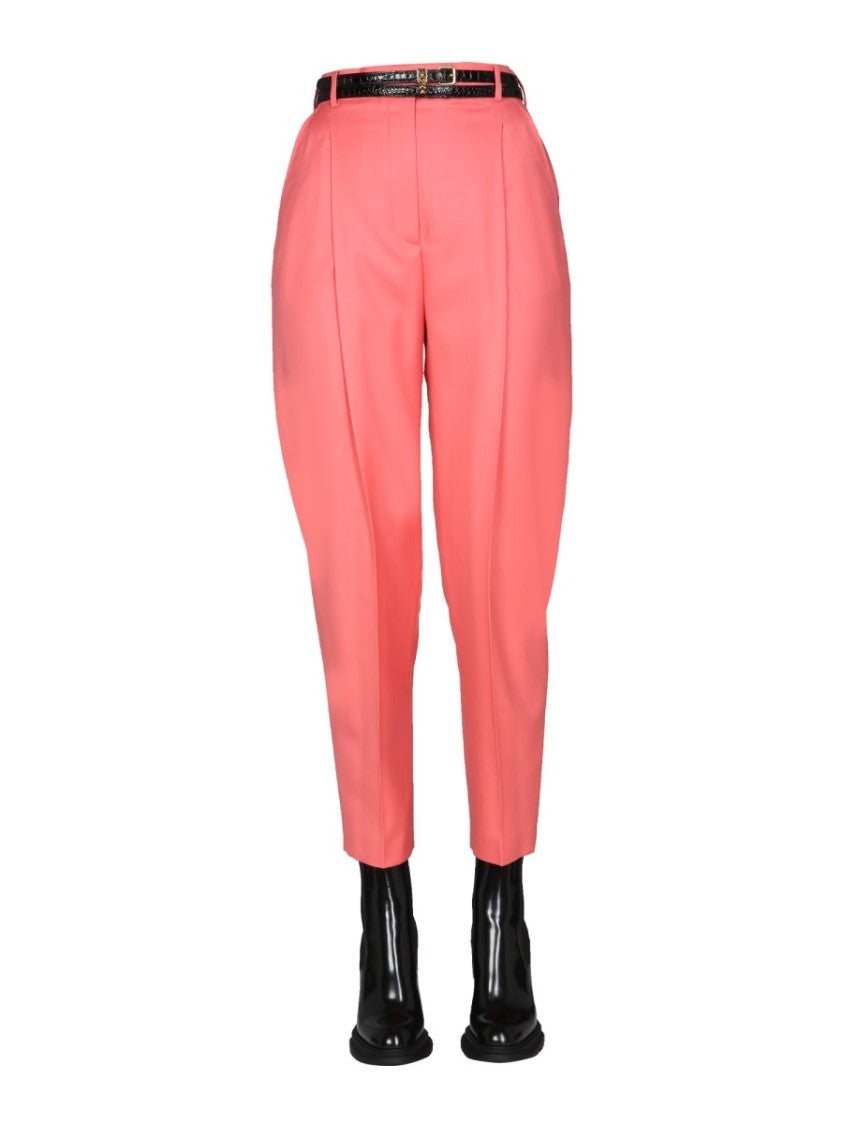 Alexander Mcqueen High-Waisted Peg Leg Pants