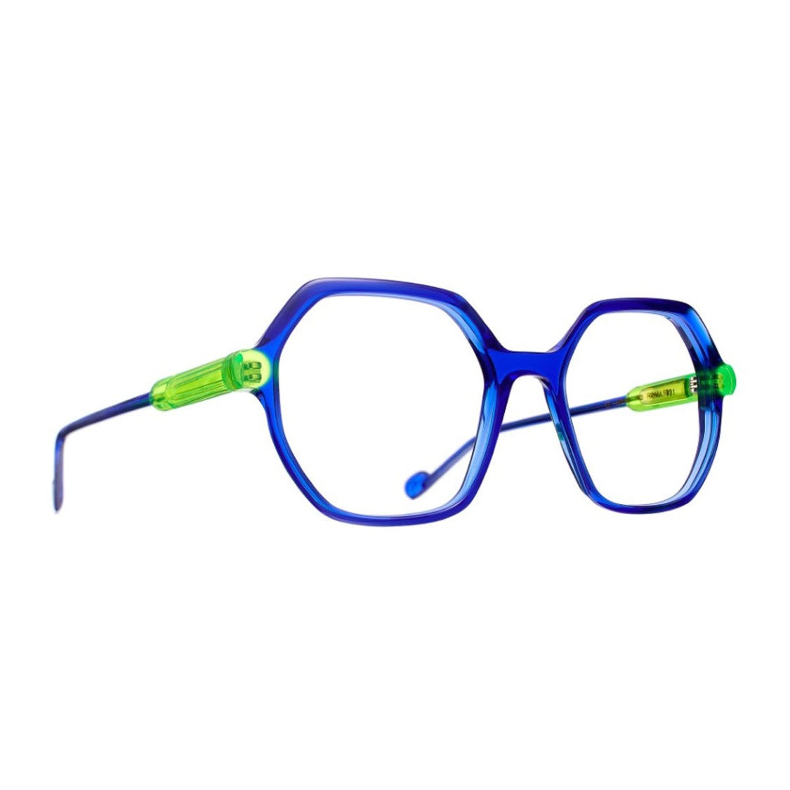 Deflomas Eyewear Havana Rima Acetate Geometric Eyeglasses