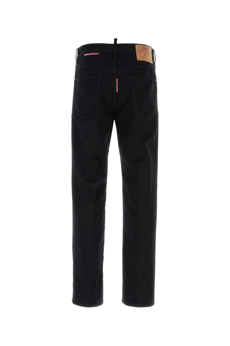 Dsquared2 Black Denim Dsquared X Magliano Protesta 642 Jeans