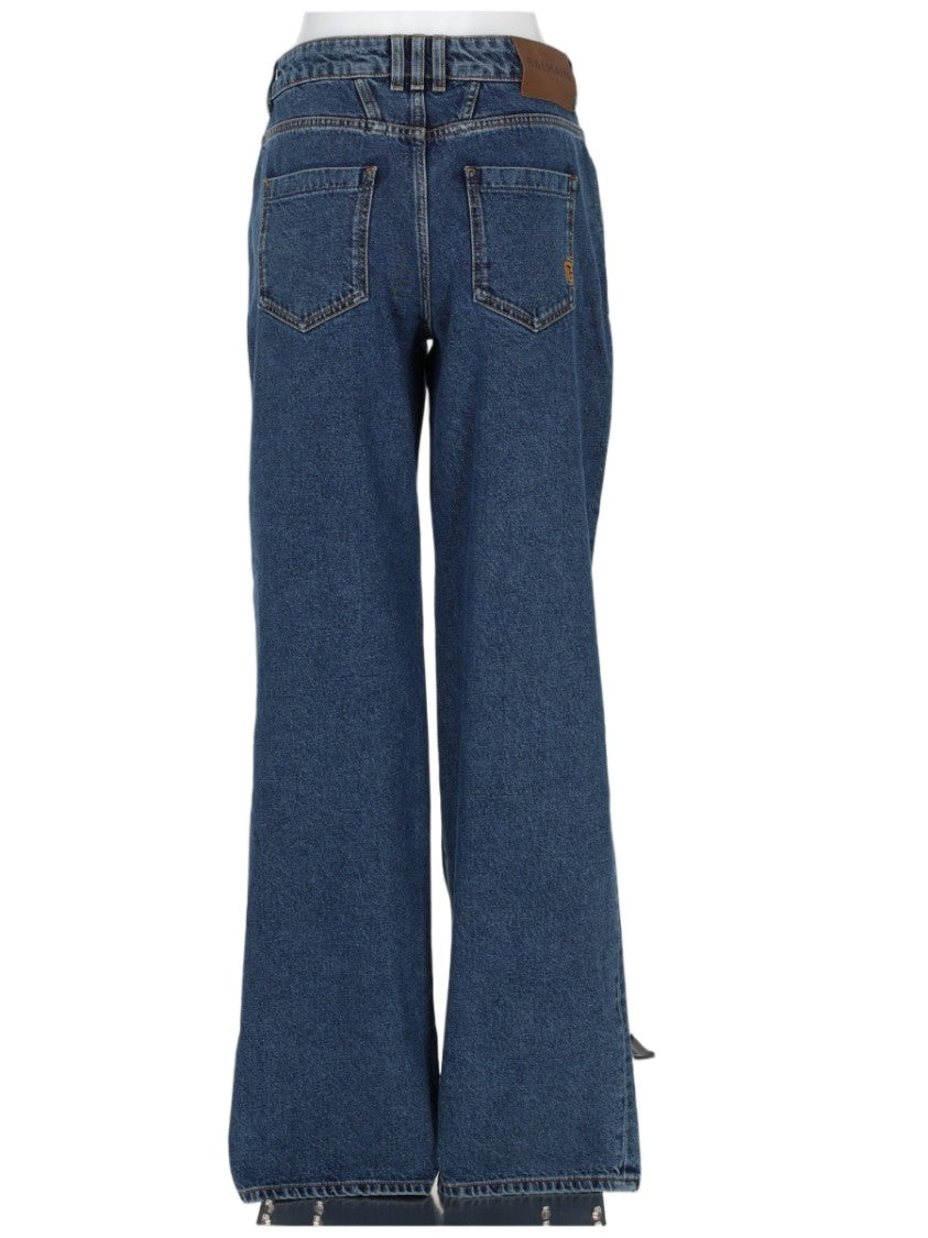 Balmain Straight-Leg Classic Five-Pocket Cotton Jeans