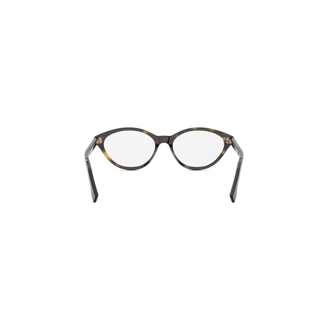 Fendi Fe50126i Rounded Tortoiseshell-Patterned Cat-Eye Eyeglasses