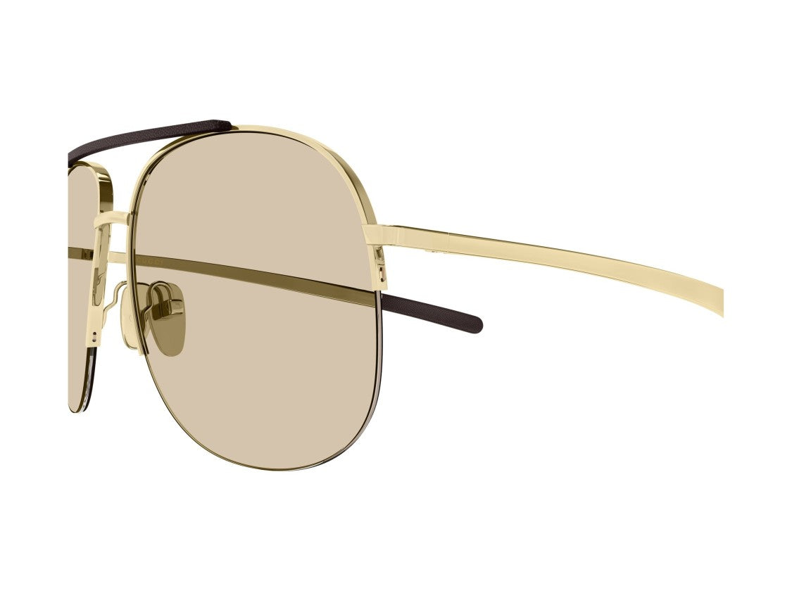 Gucci Gold Gg2165s Metal Rounded Sunglasses