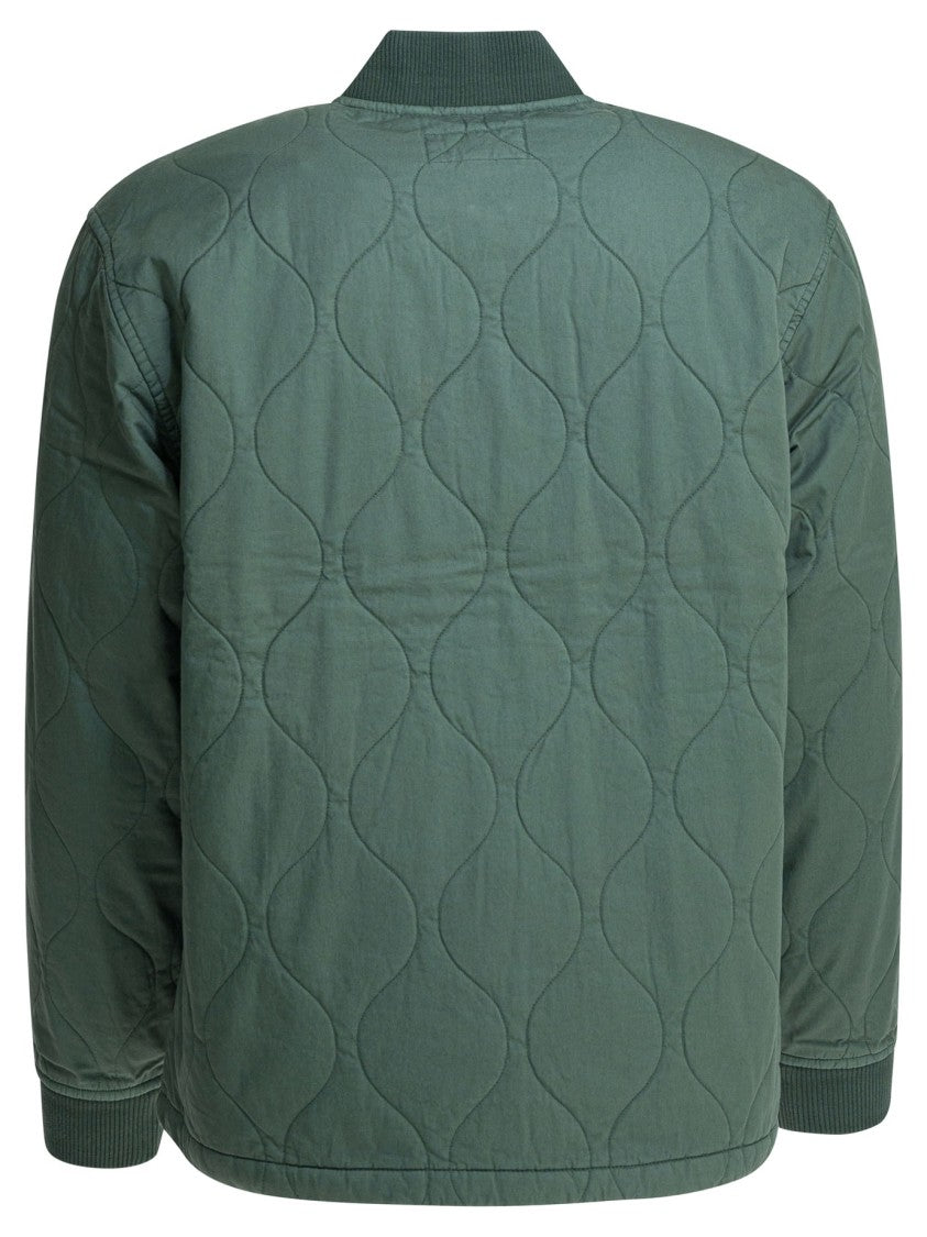 Carhartt Wip Quilted Oversized Jacket With Ribbed Knit Trims