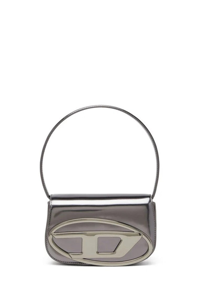Diesel Grey Leather Shoulder Bag