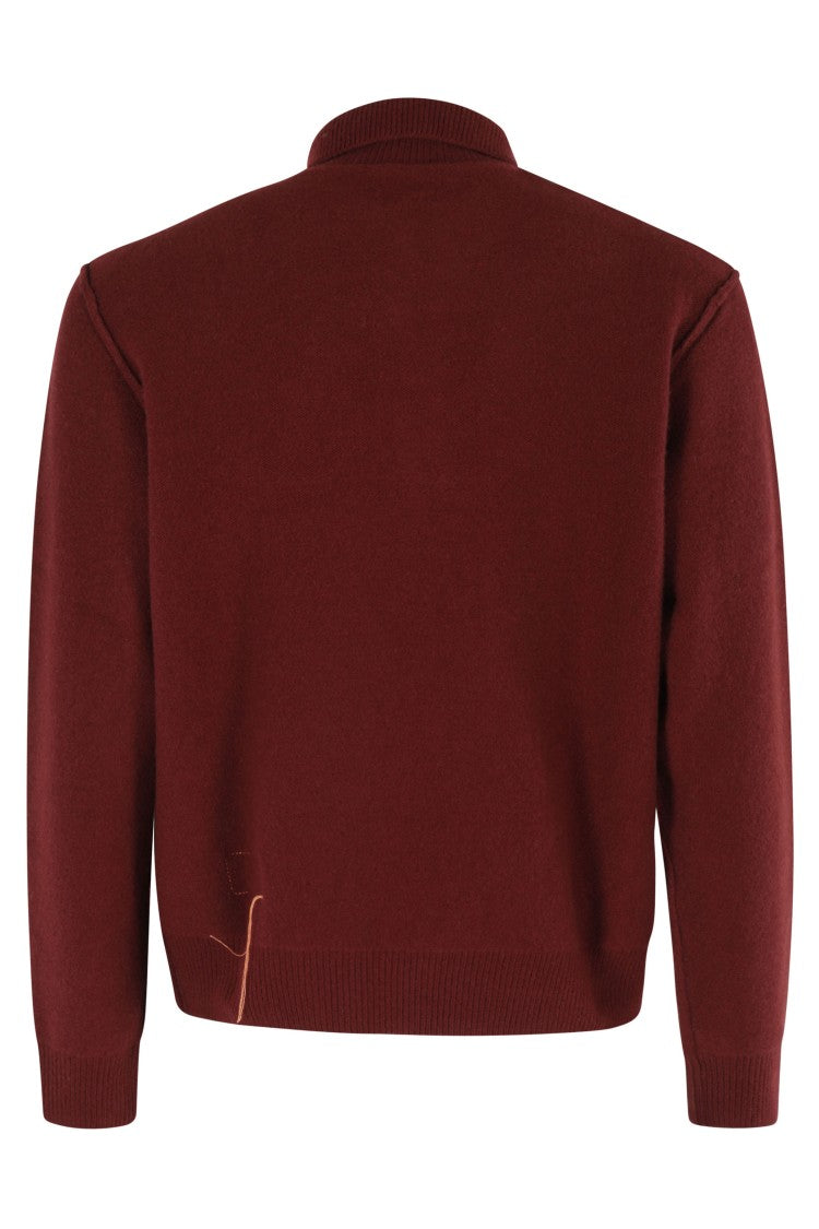 Fortela Wool Woven Zip Sweatshirt