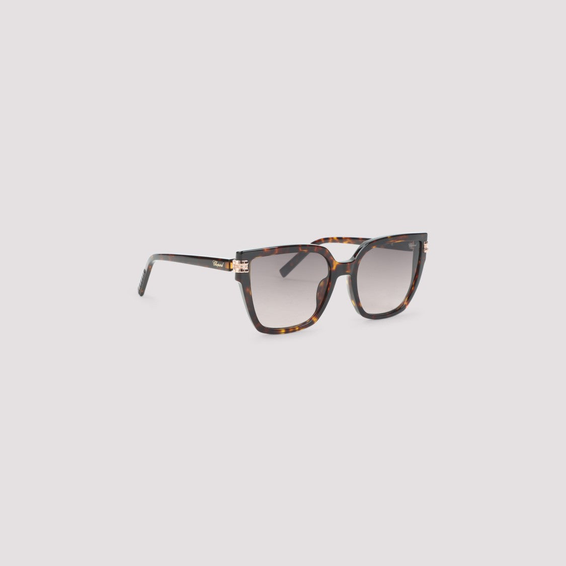 Chopard Bold Tortoiseshell Square Frame Sunglasses