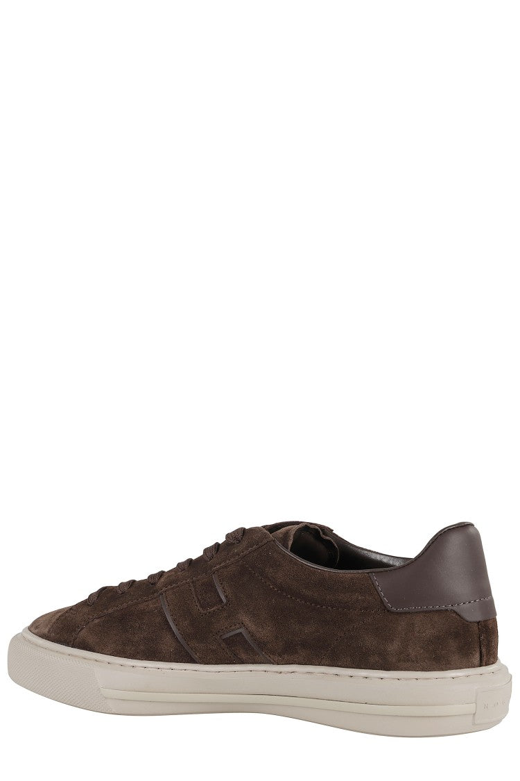 Hogan H691 Lace-Up Sneakers With Suede Upper