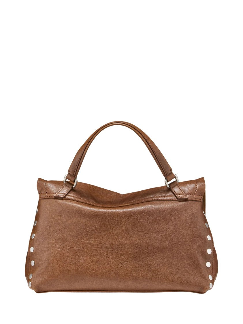 Zanellato Tobacco Postina Leather Shoulder Bag