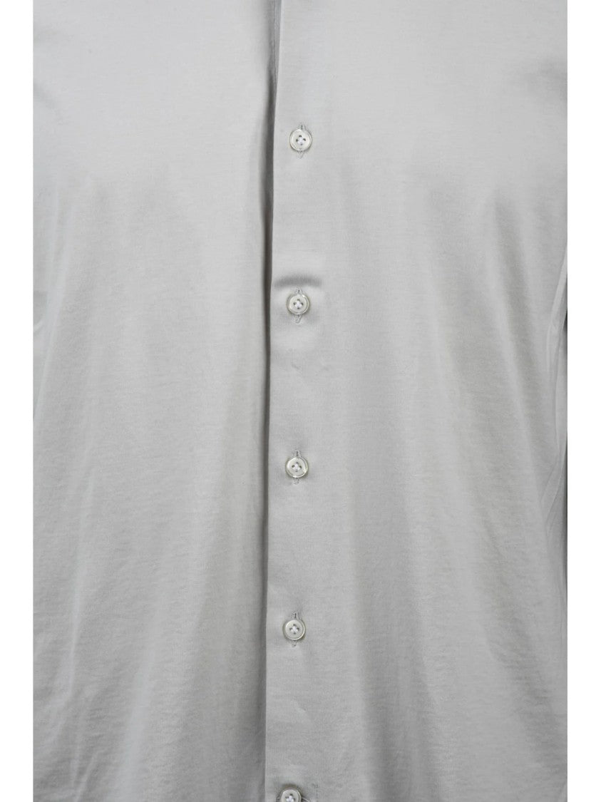 Sonrisa Fior Di Cotone Fior Di Cotone 100% Cotton Shirt With Classic Collar And Button-Down Front