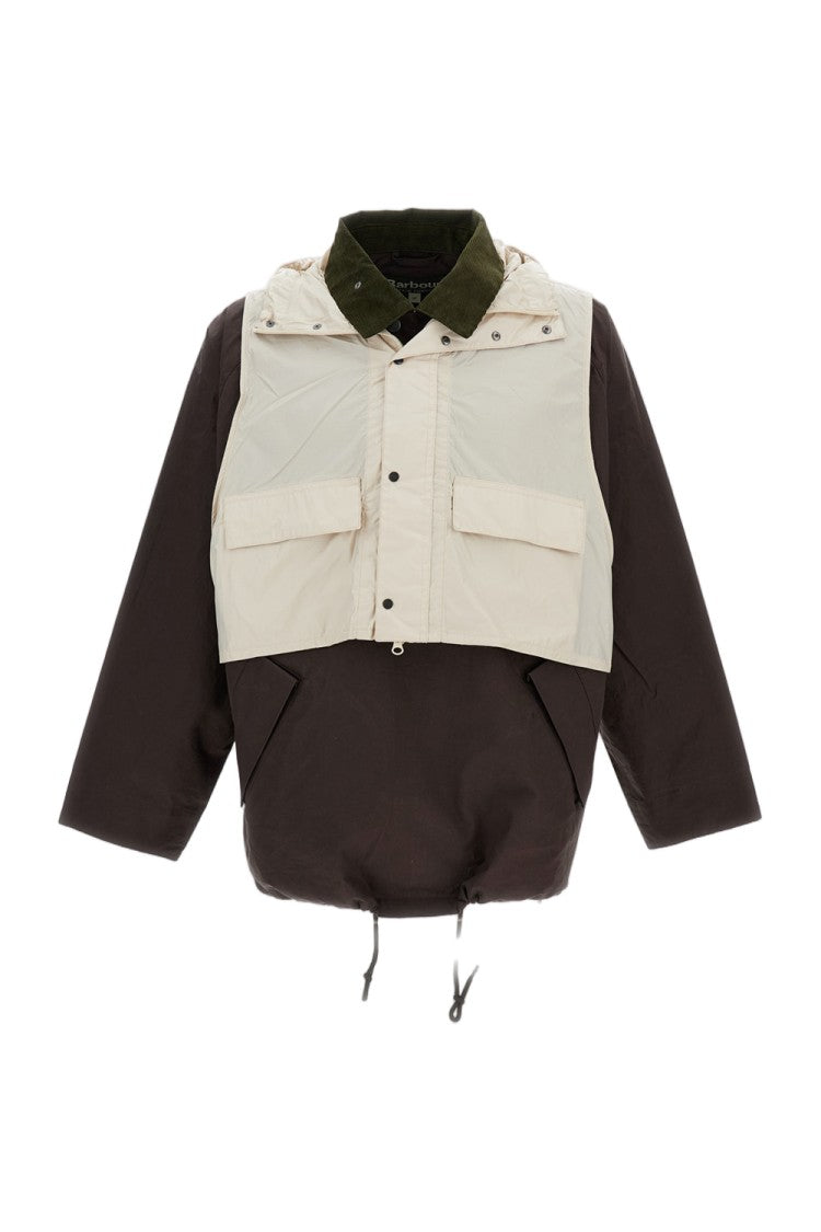 Barbour Hybrid Oversized Smock Jacket With Corduroy Collar
