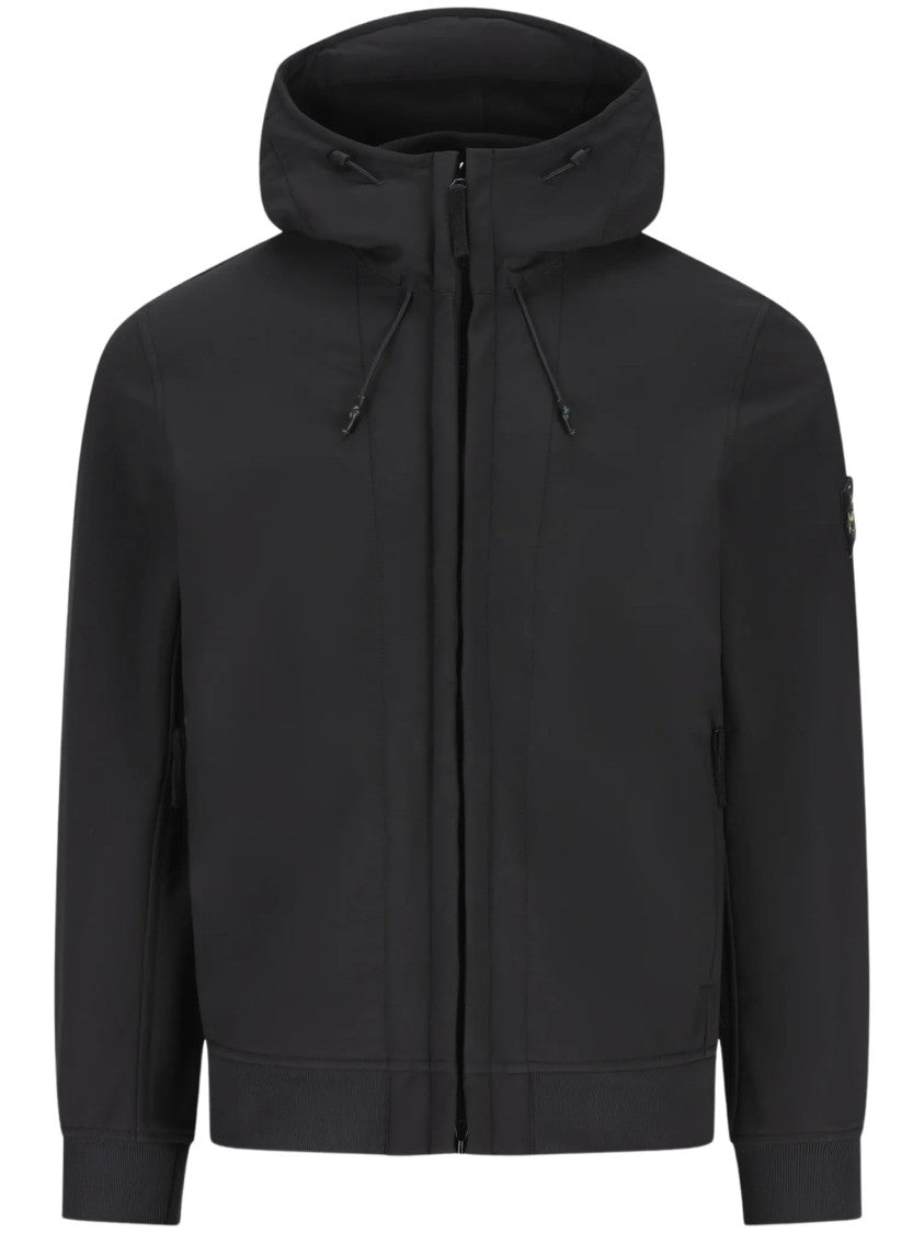 Stone Island Giubbotto High-Collar Drawstring Casual Jacket