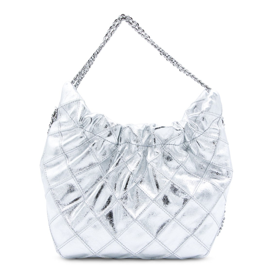 Tory Burch Silver Leather Crossbody Bag
