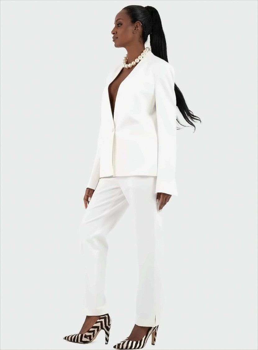 Boss Tailored Blazer Jacket With Single-Button Closure