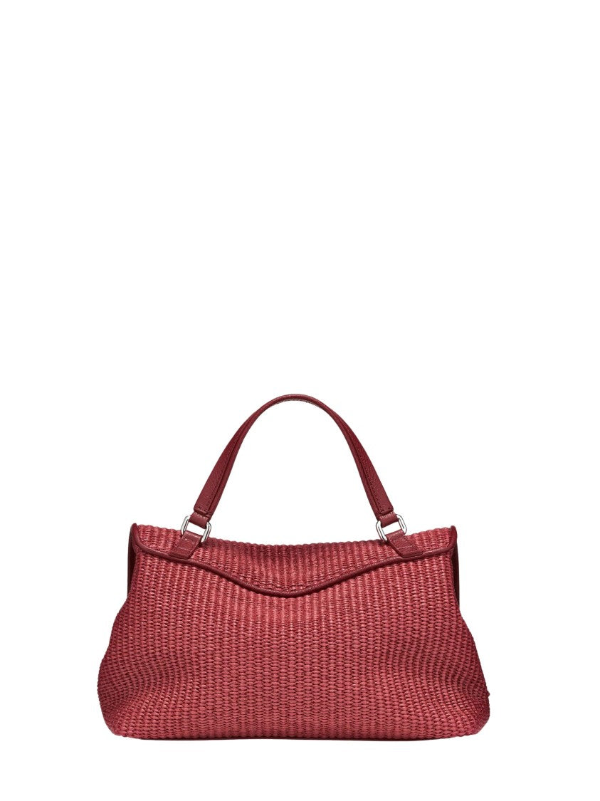Zanellato Deep Bordeaux Woven Texture Shoulder Bag