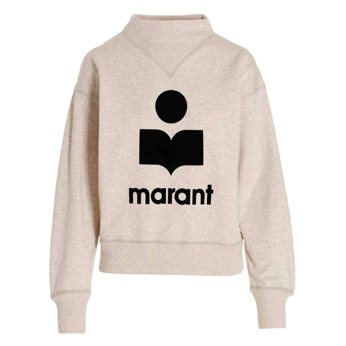 Isabel Marant Étoile Relaxed Fit High Neck Sweatshirt With Bold Logo