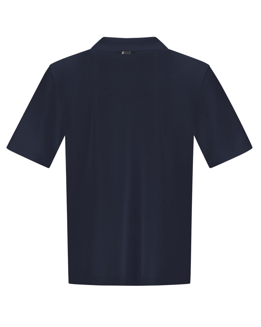 Herno Double-Layered Cotton Piquet Polo With Ribbed Detailing