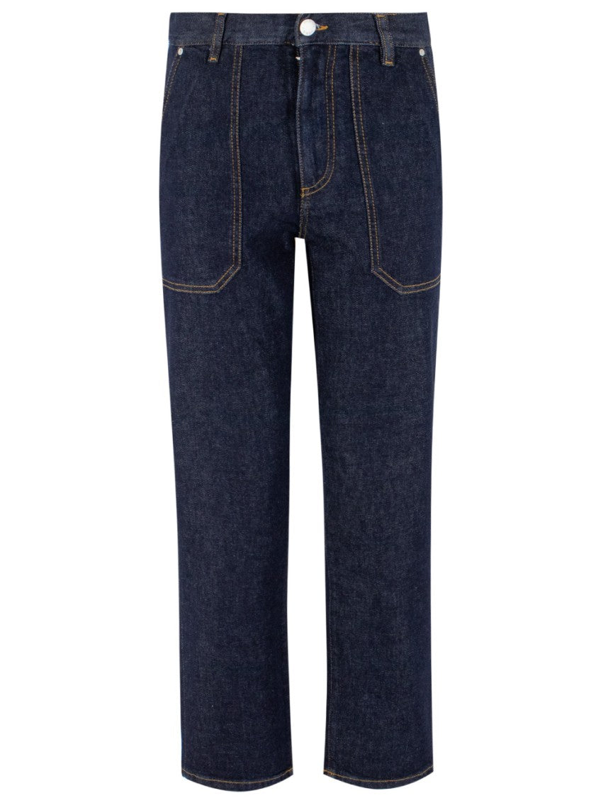 Pinko High-Waisted Straight-Leg Jeans With Zip Fastening