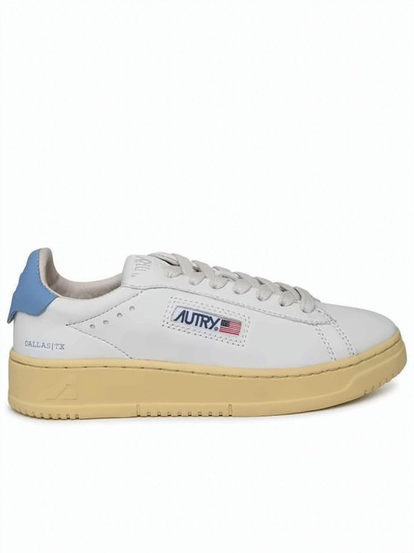 Autry Low-Top Goat Skin Sneakers With Vintage Detail
