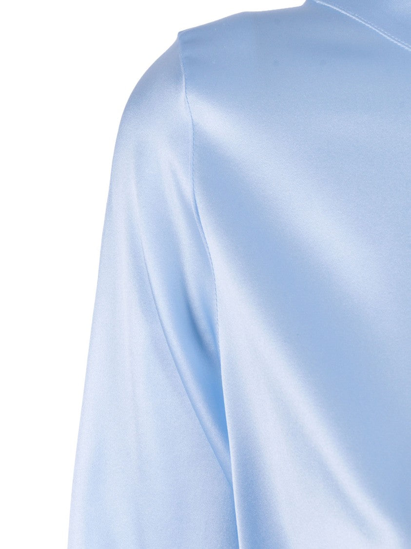Mazzarelli Camicie Angie B Silk Boat Neck Blouse