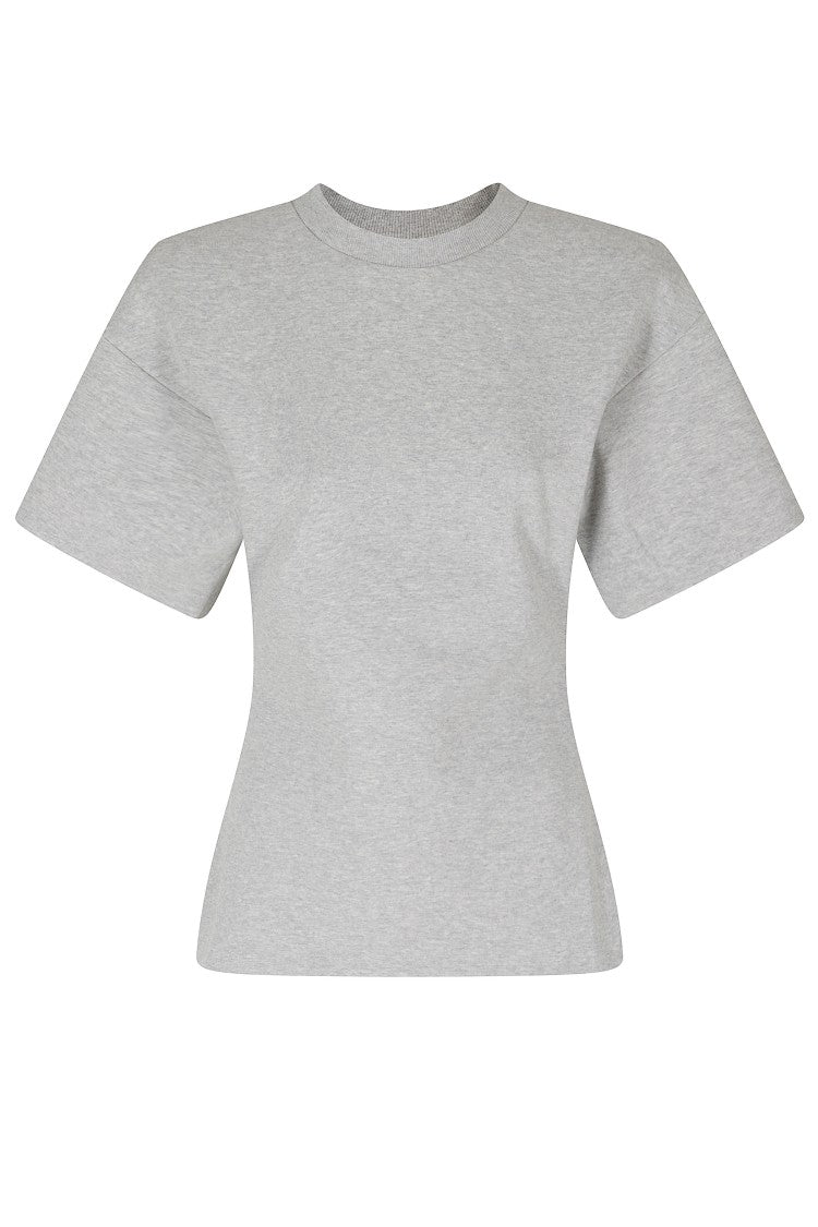 La Piscine Grey Heavy Cotton Sculpted T-Shirt