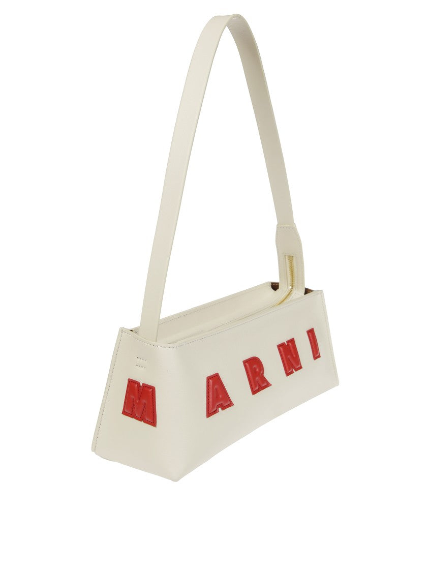 Marni Rectangular Marni Shoulder Bag With Bold Lettering