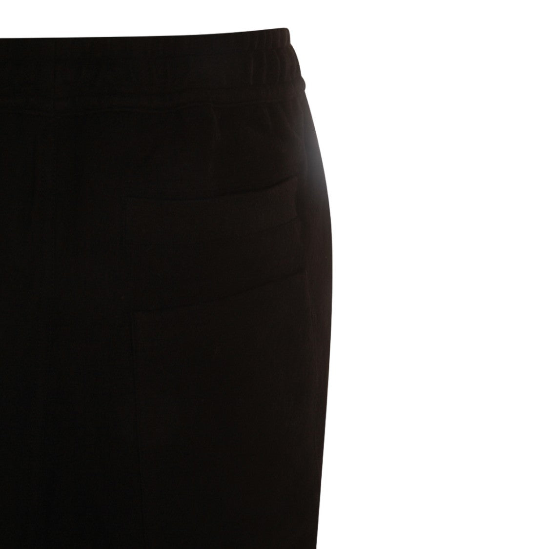Thom Krom Tapered Black Trousers With Drawstring Waist
