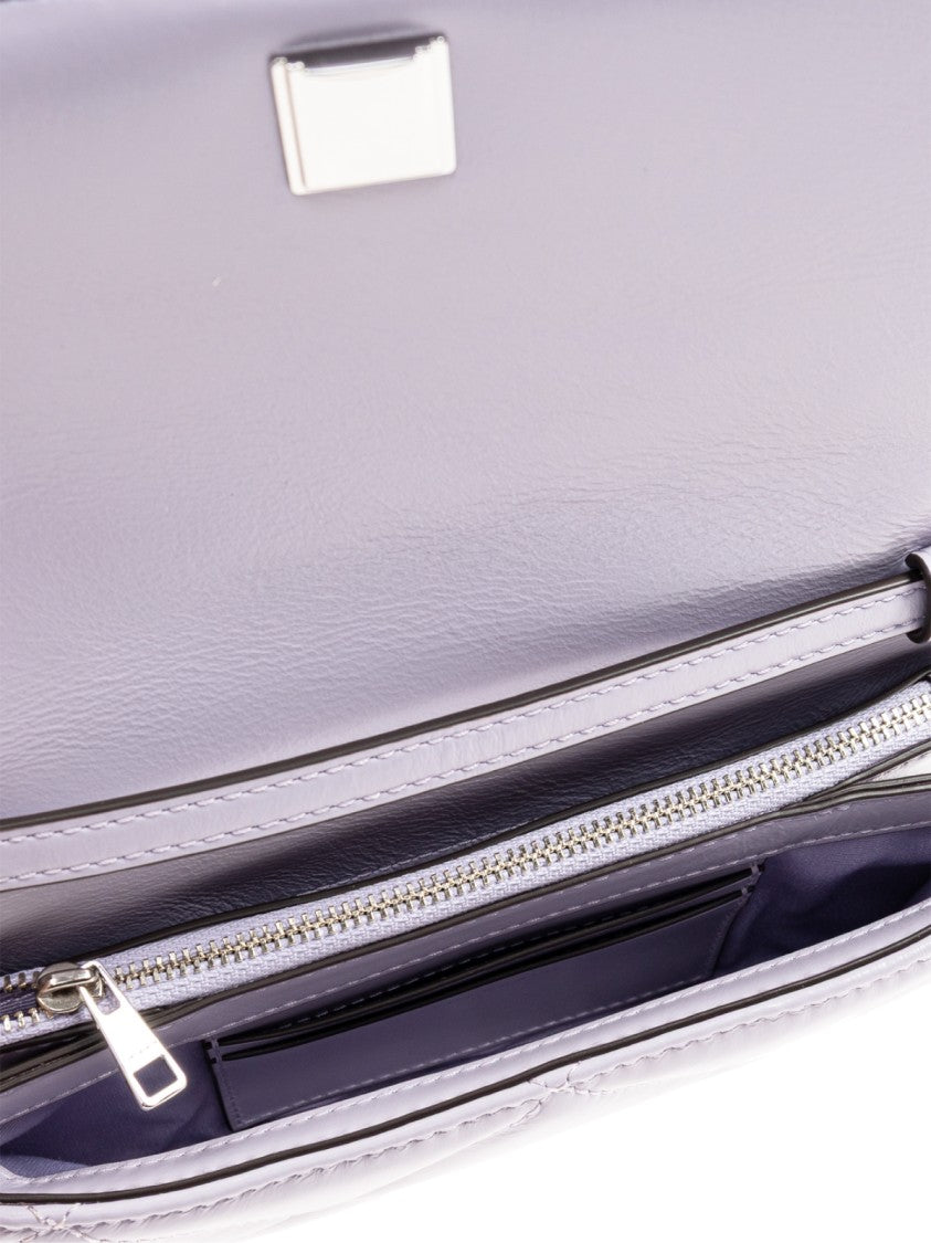 Tory Burch Kira Diamond Quilted Clover Logo Crossbody Bag