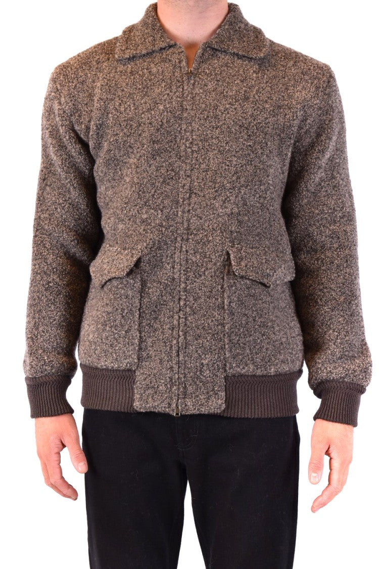Laneus Multicolor Textured Wool Blend Laneus Jacket