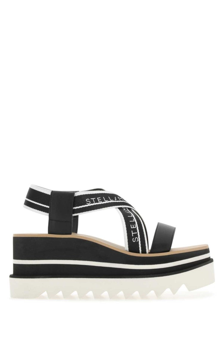 Stella Mccartney Two-Tone Fabric Sneak Elyse Sandals
