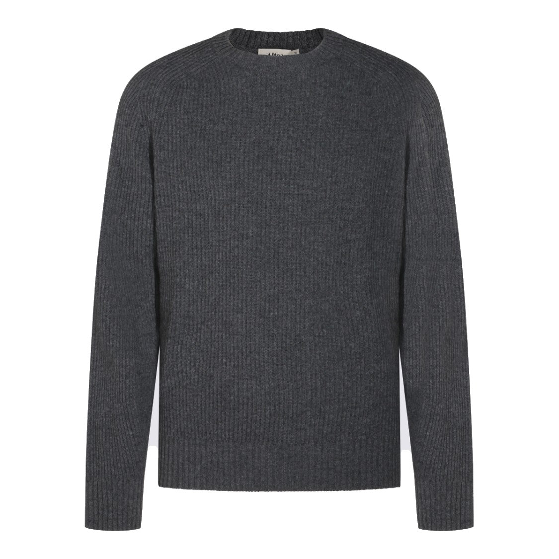 Altea Ribbed Classic Crew Neck Long-Sleeve Knit Sweater