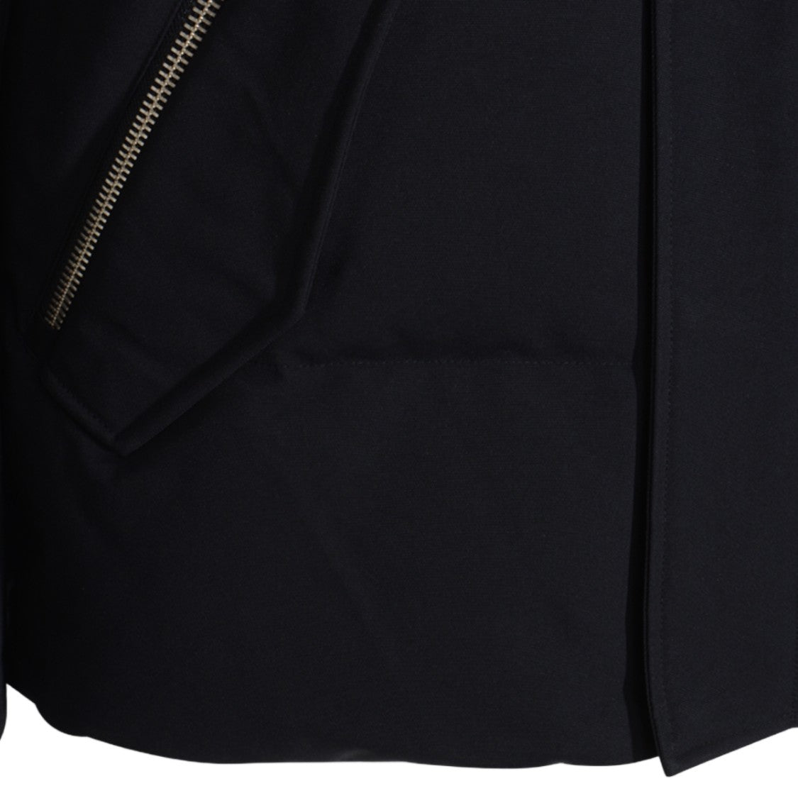 Mackage Padded Black Coat With Adjustable High Collar And Concealed Zipper