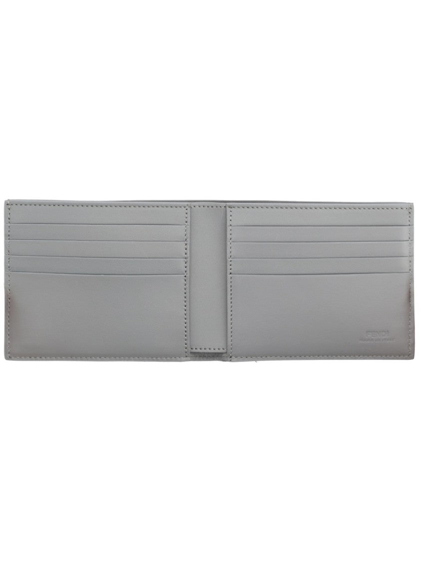 Fendi Squared Ff Rectangular Calf Leather Wallet