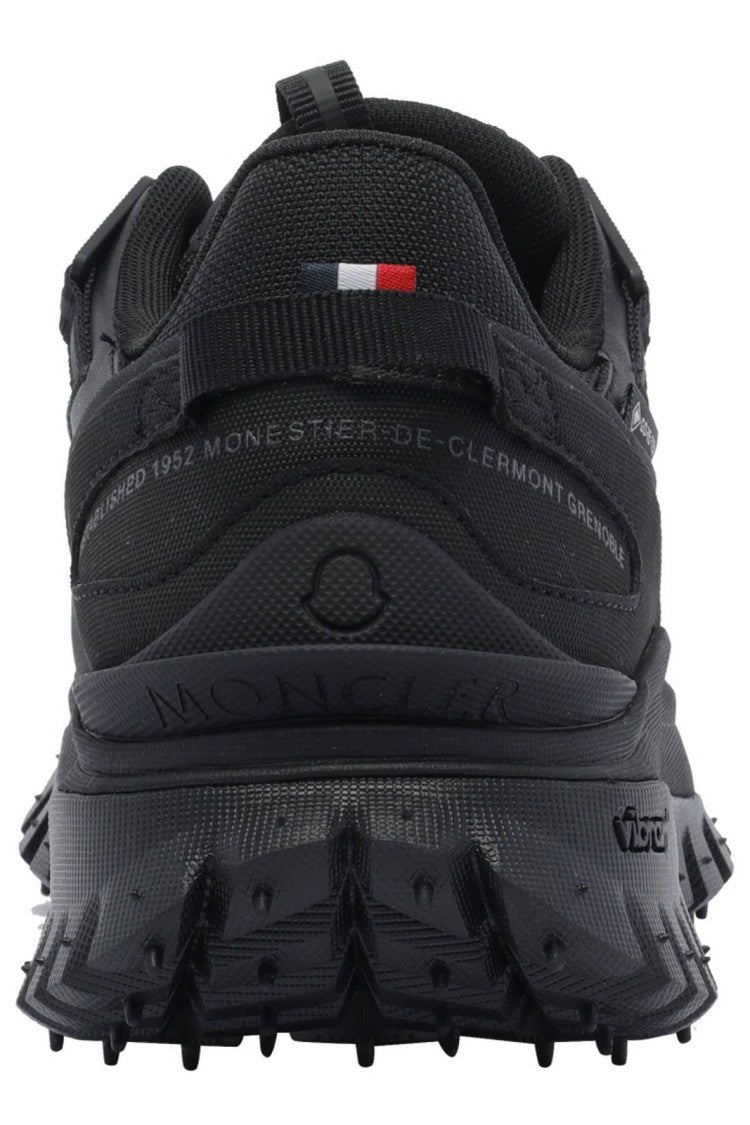 Moncler Sporty All-Black Sneakers With Textured Sole