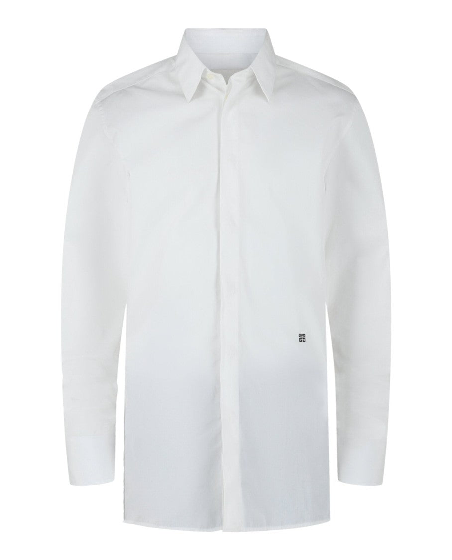 Givenchy 4G Embroidered Long Sleeve Dress Shirt