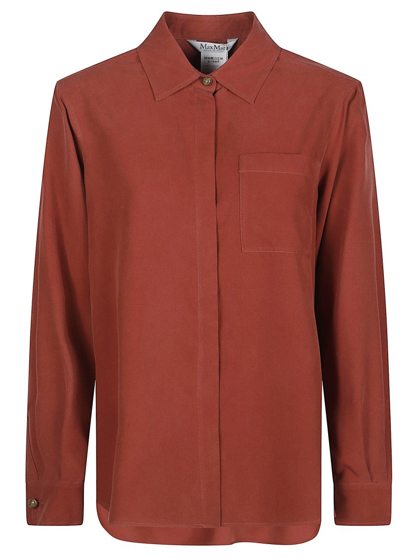 Max Mara Siamese Earthy Tone Relaxed Shirt