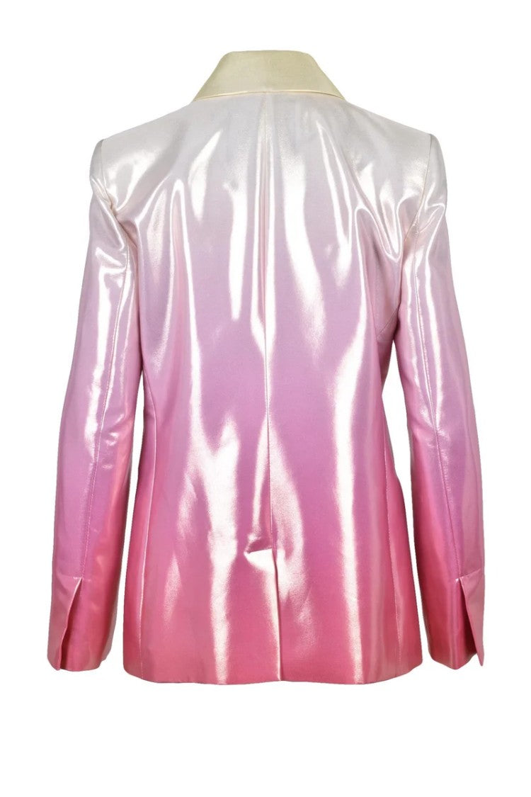 Patrizia Pepe Metal Double-Breasted Jacket - Yellow/Pink