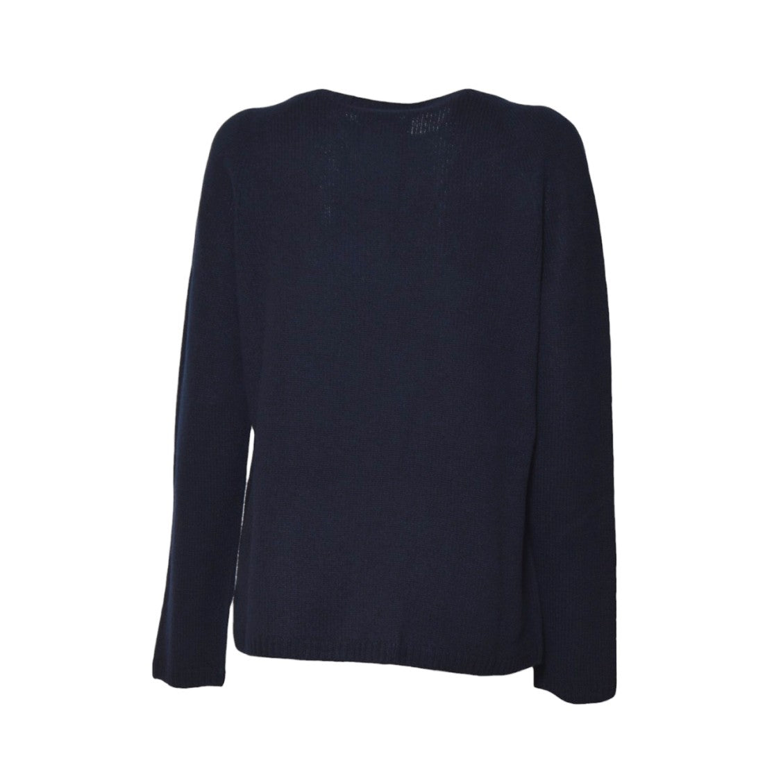 Max Mara Long-Sleeved Knit Top With Round Neckline