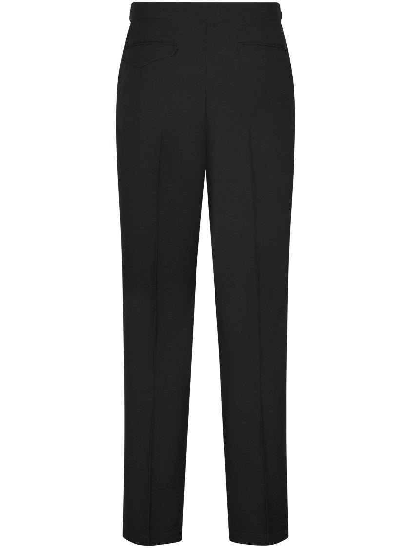 Cellar Door Tailored Black Trousers With Straight Leg
