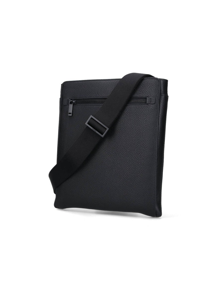 Ferragamo Logo Shoulder Bag – Black