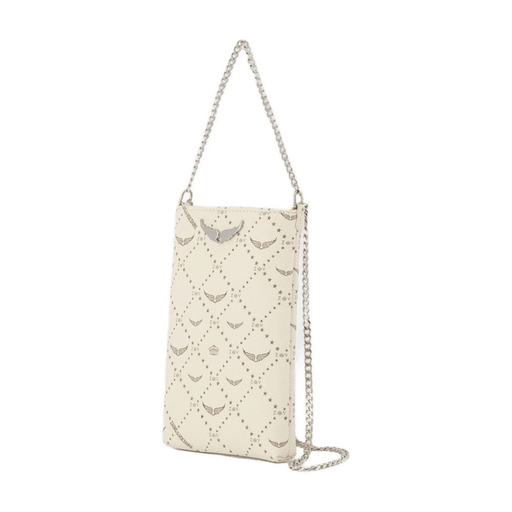 Zadig & Voltaire Rock Phone Pouch - Leather - White