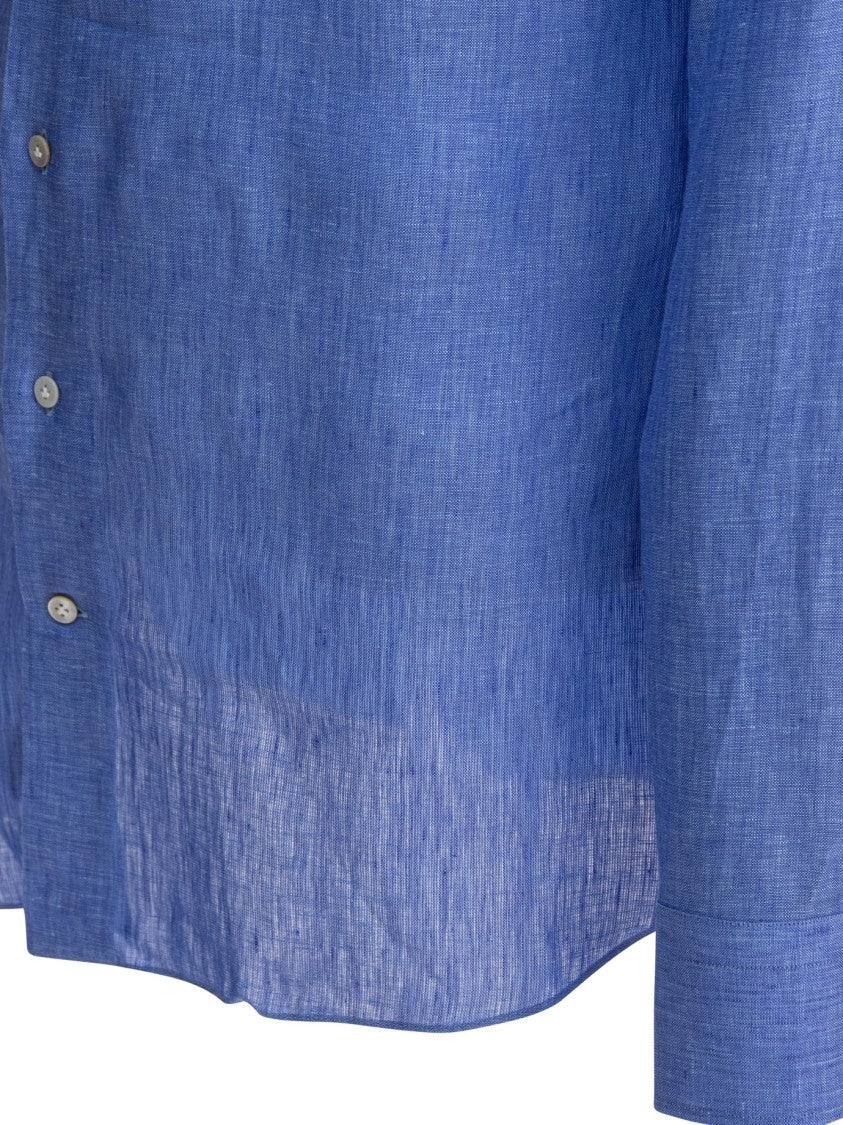 Borriello Light Blue Linen Shirt