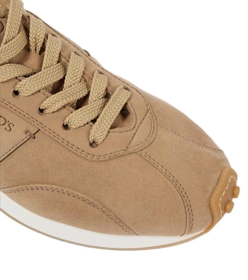 Tod's Brown Calf Leather Slip-On Sneakers