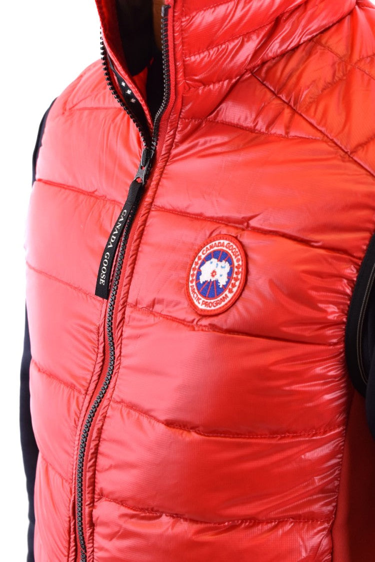 Canada Goose Red Nylon Quilted Down Jacket