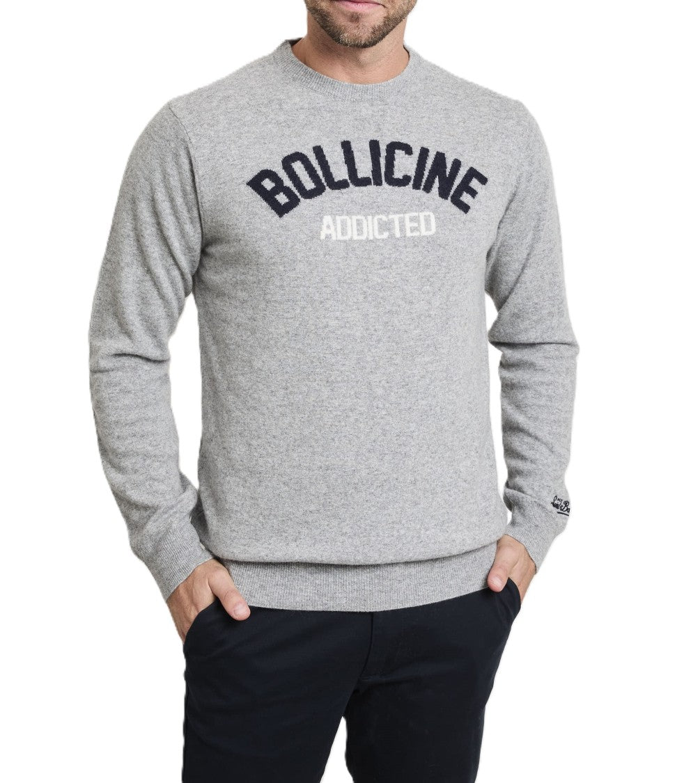 Mc2 Saint Barth Light Grey Crewneck Sweater