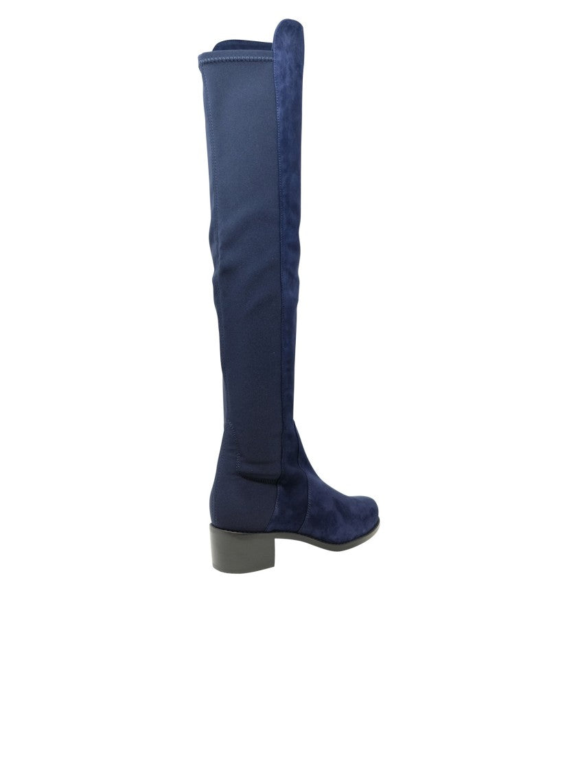 Stuart Weitzman Blue Suede Reserve Boots